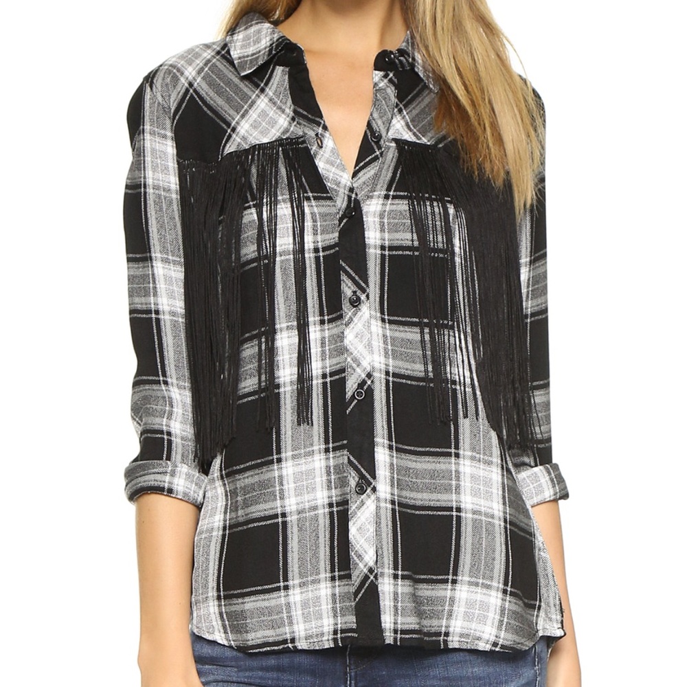 Rails Gianna fringe button down